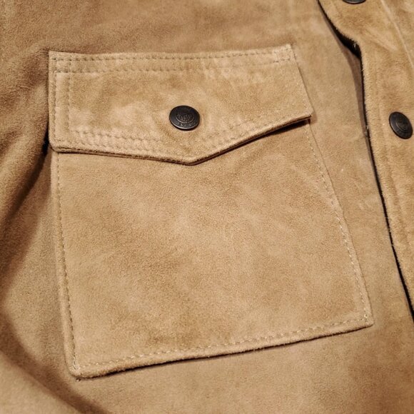 Cockpit USA Brown Suede Leather Shirt Jacket | Made in USA | M - Picture 8 of 16